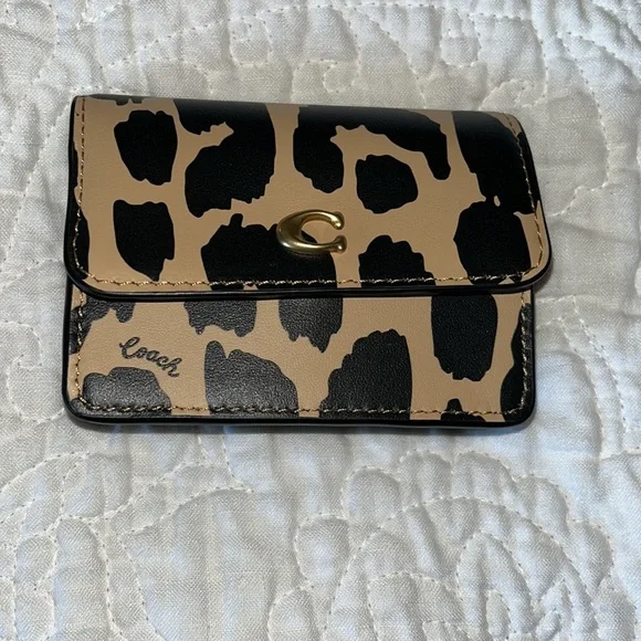 バッグ coach unborn carf leopard turn lock bag Authentic Rare COACH Unborn Carf Leopard Turn Lock Hand Bag